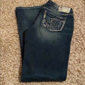 Silver boot cut jeans